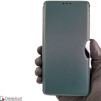Razor Carbon atverčiamas dėklas - žalias (Samsung S23 Ultra) Razor Carbon atverčiamas dėklas - žalias (Samsung S23 Ultra)